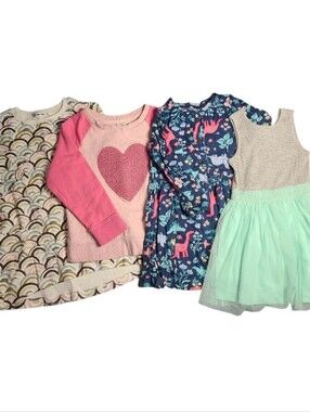 Baby Gap & Carter’s Girls Cozy Fall Transition Dress & Pullover Bundle 2T-4T🍂🌸
